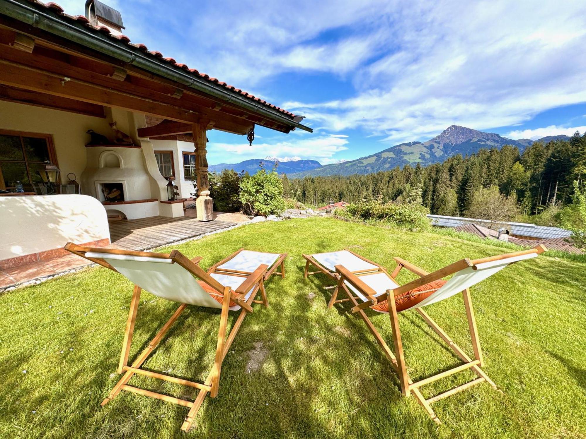 5* Panorama Chalet Mit Sauna By Belle Stay Going am Wilden Kaiser Bagian luar foto